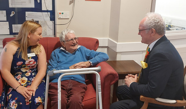 MP attends care home open day
