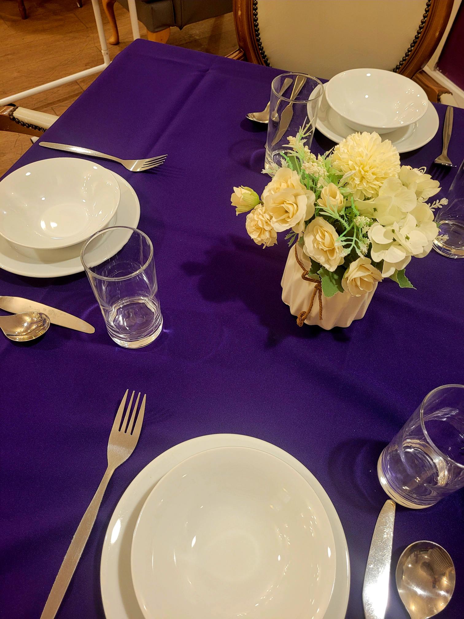 Table Set For Dinner At Winnersh, RG41 5WN