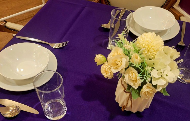 Table Set For Dinner At Winnersh, RG41 5WN