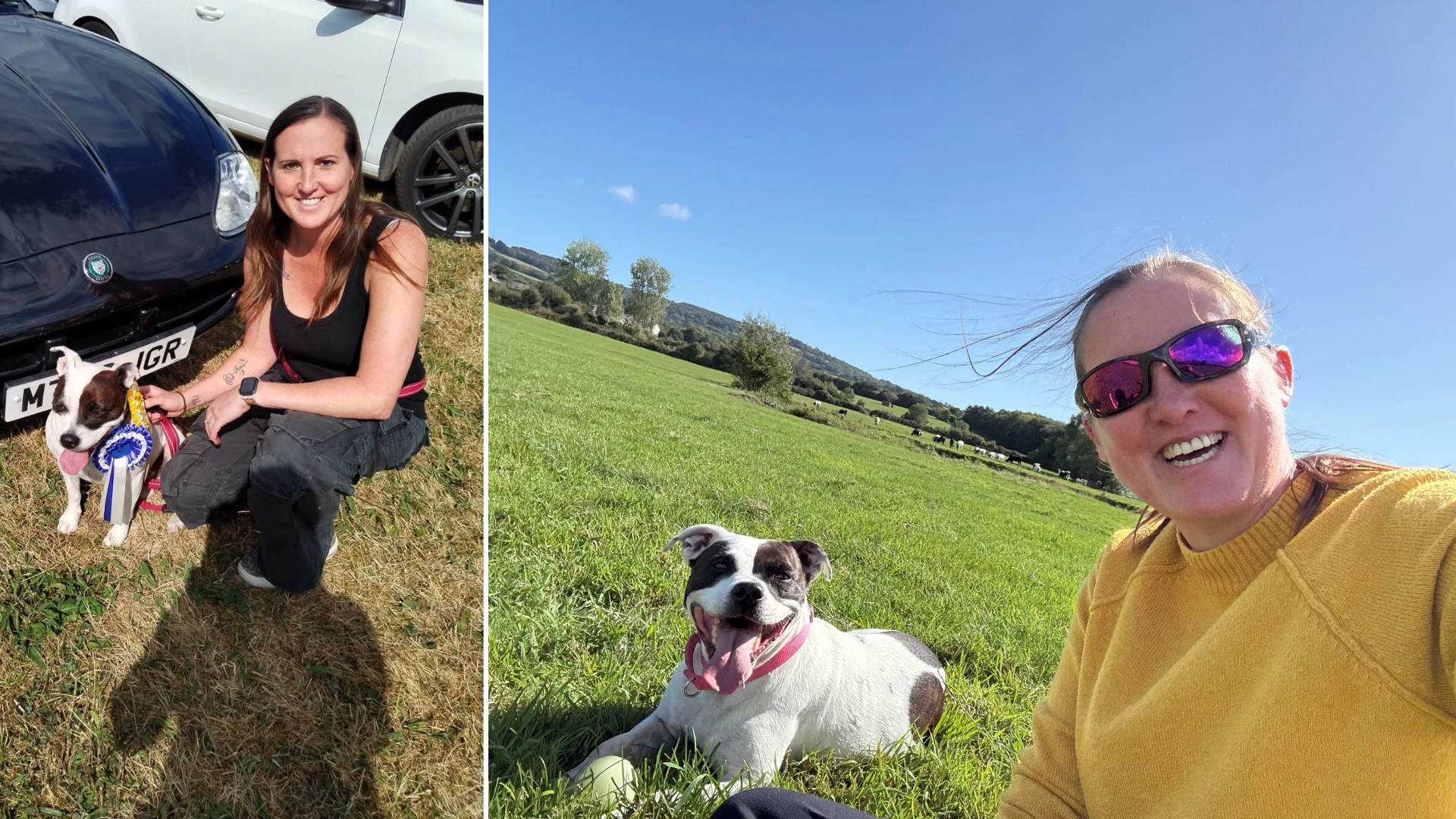 Jenna Heynes and her dog