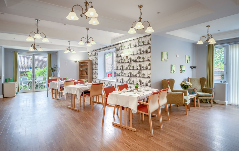 Sandwood Care Home resident dining room