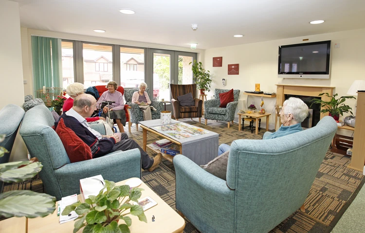 Communal lounge Abbeyfield Court, Southampton, SO31 6BF