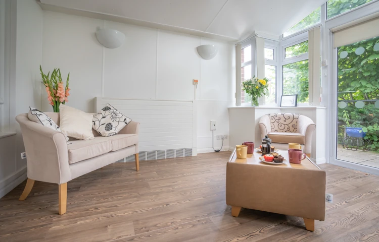 Lounge at Abbeyfield House, Bramhall SK7 1EE