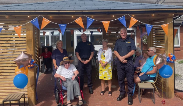 Mayor opens Halcyon House's renovated courtyard and new gardening club