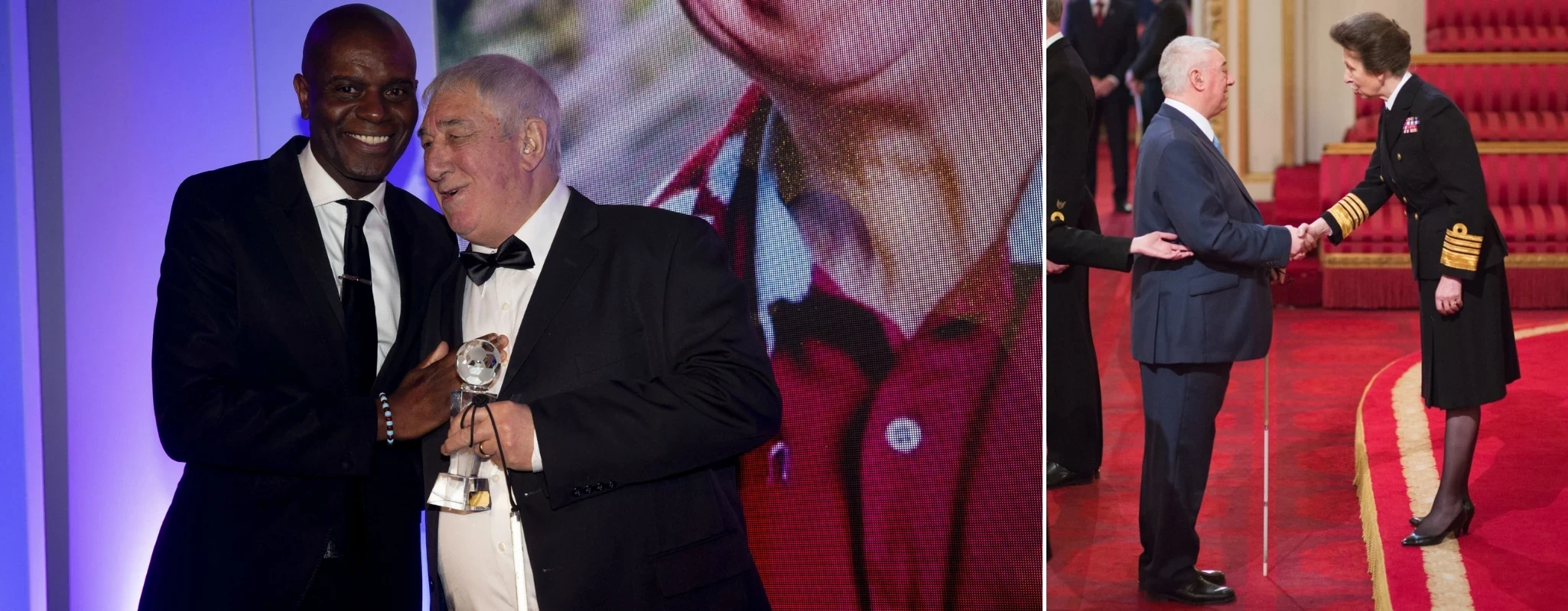 John Flanner at a ceremony 