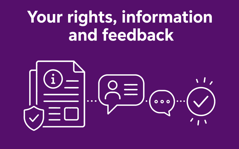 STAIRS Your rights information and feedback graphic