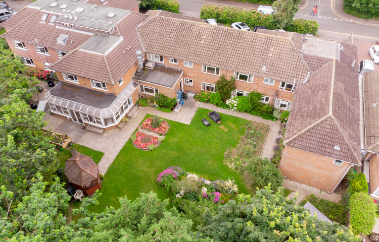 Aerial view of Pratt House