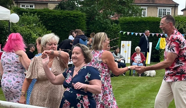 Tamar House Residents And Guest Enjoying 70Th Celebrations