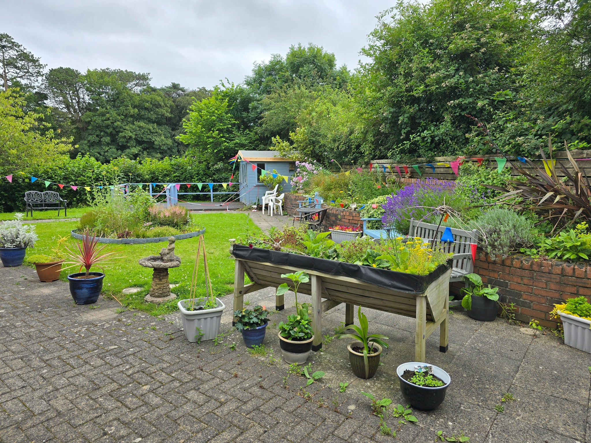 Planter, Raised Beds And Garden At Bradbury House, Gosforth, CA20 1AU
