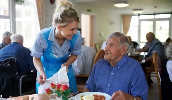 Staff And Resident At Westall House