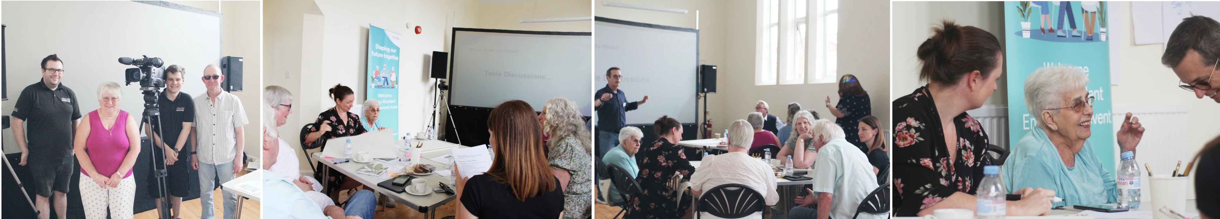 Collage of photos from the Resident Roadshow