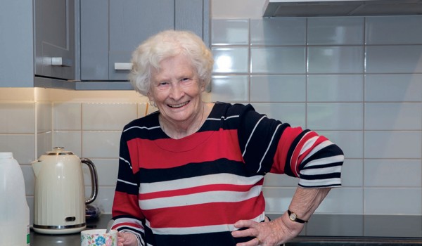 Janet Smiling In The Kitchen