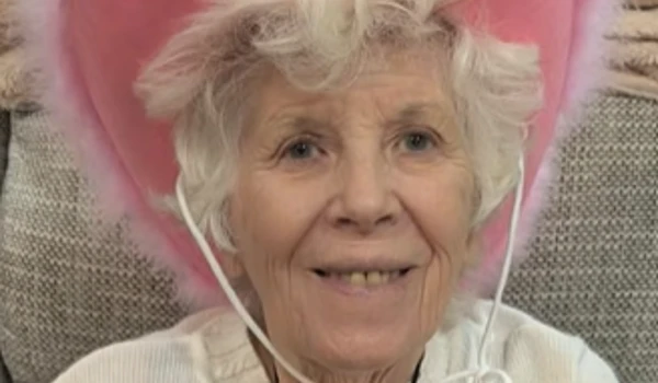 Resident from Abbeyfield House Bramhall with cowboy hat