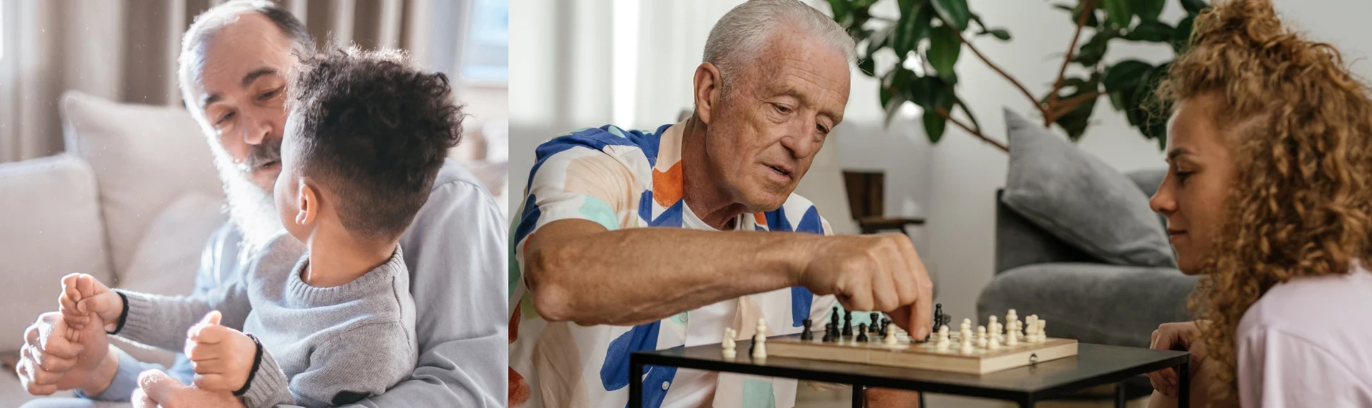 Intergenerational activities taking place