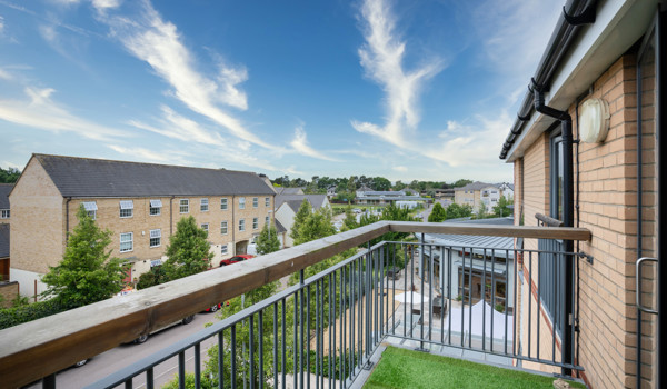 Balcony view from Girton Green, Cambridge