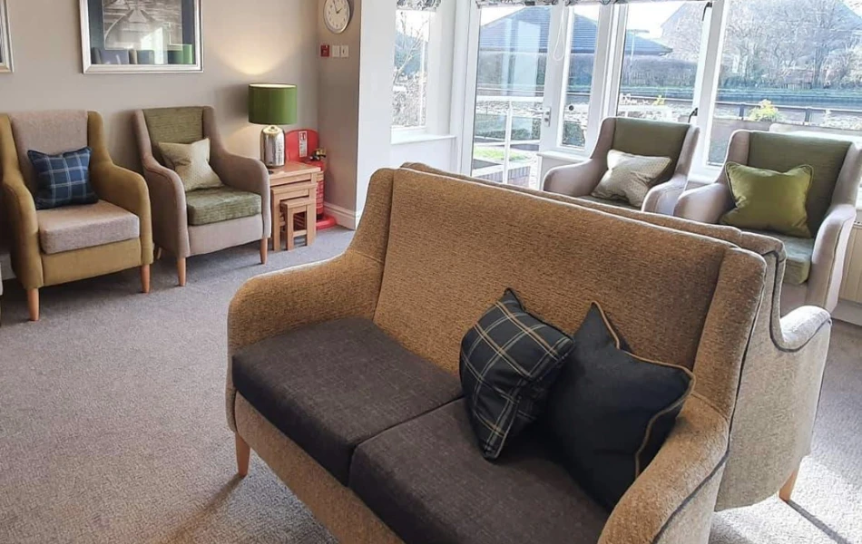 The lounge of Abbeyfield House, Garstang PR3 1PA