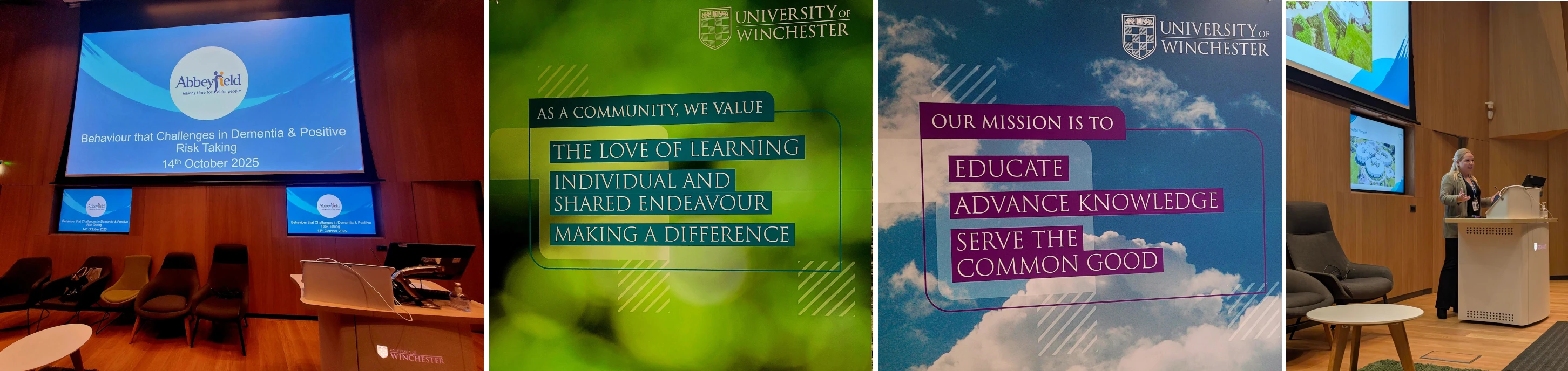 Collage of images from Alice's guest lecture