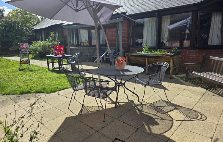 Sunny Garden Where Residents Can Relax And Socialise At Downing House