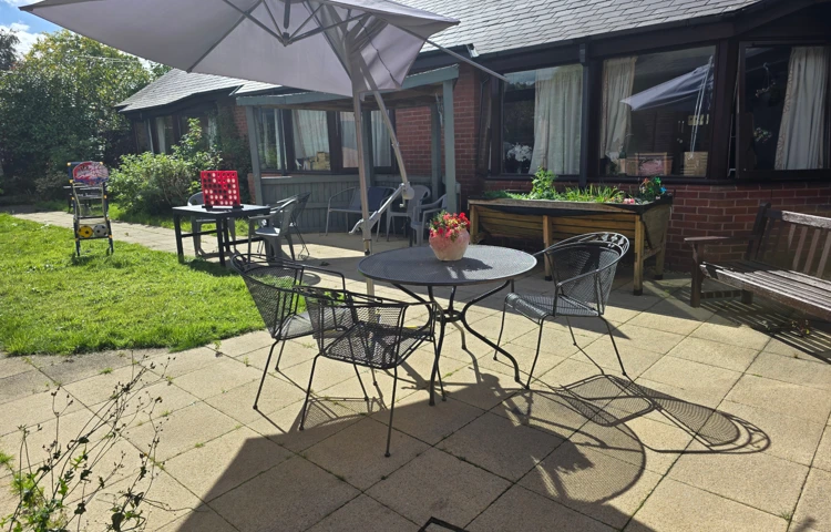 Sunny Garden Where Residents Can Relax And Socialise At Downing House