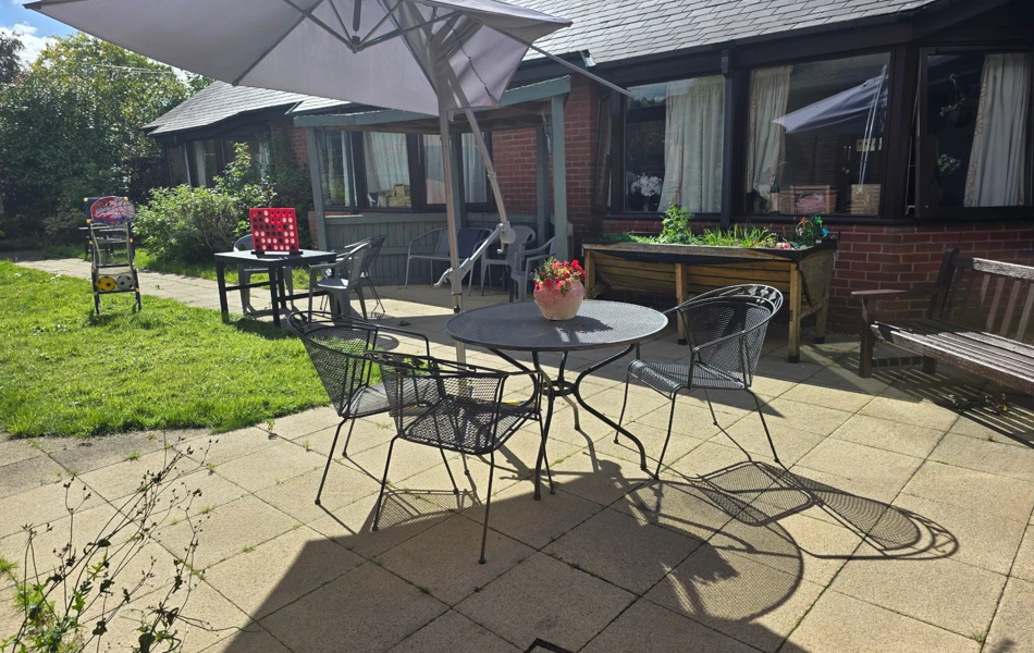 Sunny Garden Where Residents Can Relax And Socialise At Downing House