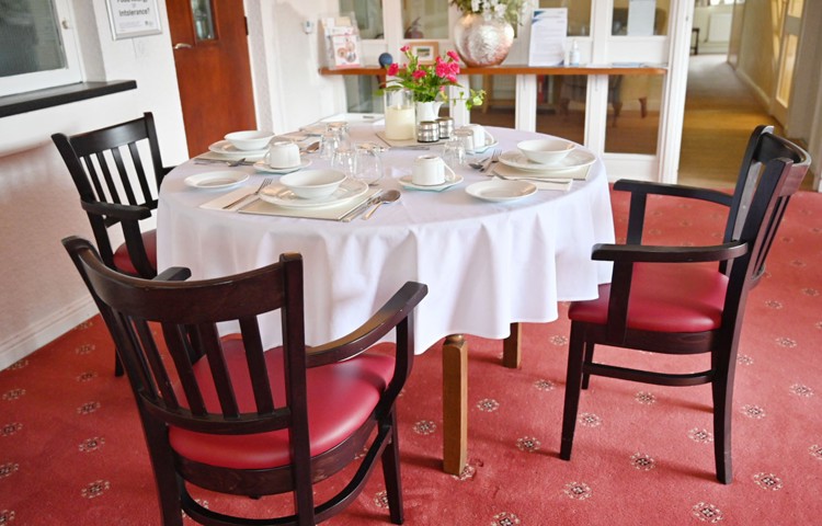 Dining Table At Abbeyfield House, Settle BD24 9RB
