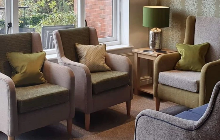The comfortable interior of Abbeyfield House, Garstang PR3 1PA