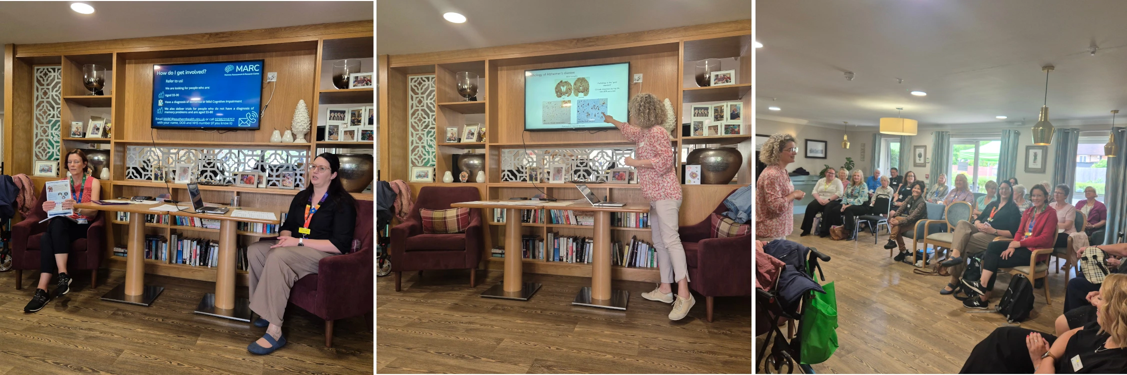 Collage of photos from Speedwell's Dementia Awareness Day