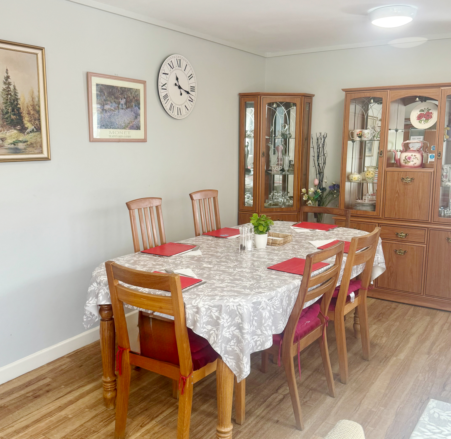 Communal Dining Room At Abbeyfield House In Southampton Where Residents Can Enjoy Shared Meal Times Together
