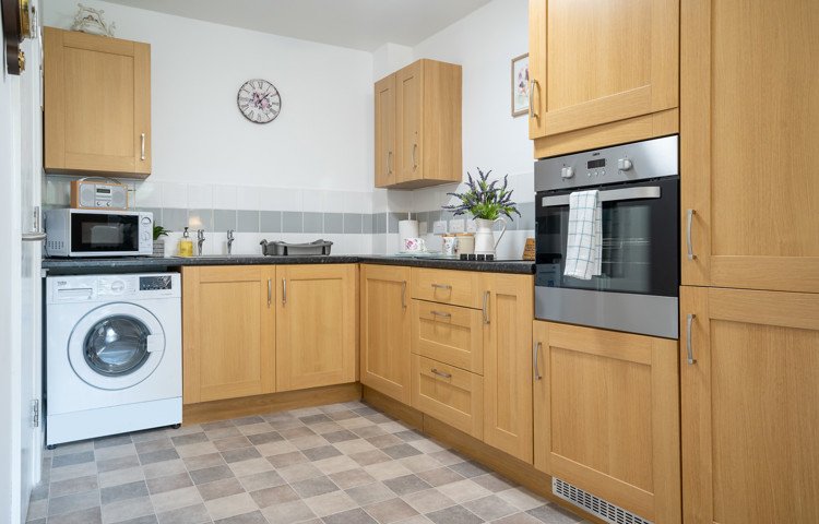 Modern kitchens are a feature of every apartment at Hampton House